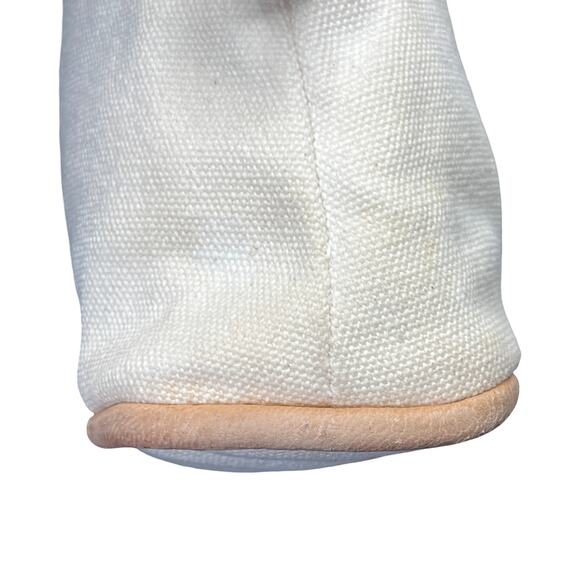 Hermès Bolide Mini Pouch White Canvas Toile H Cosmetic Case Made in France - Picture 13 of 16